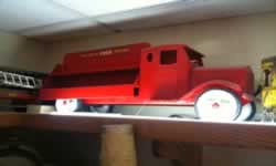 Antique toy work truck